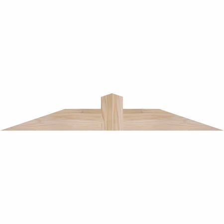 Ekena Millwork Portland Smooth Timber Gable Bracket, Douglas Fir, 36"W x 6"H x 1 1/2"D x 3 1/2"F, 4/12 Pitch GBW036X06X0204POR00SDF